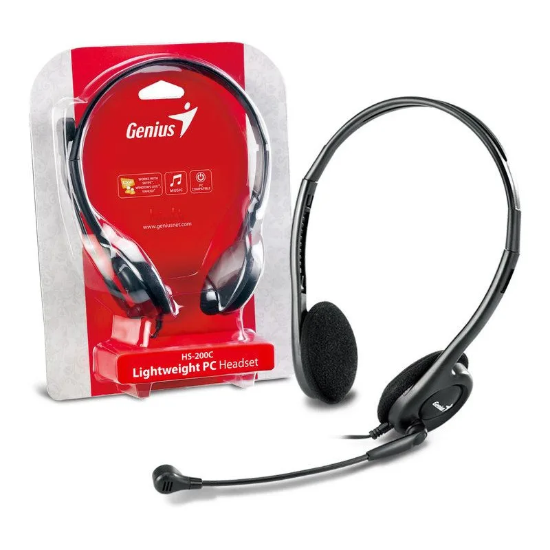 KUFJE Genius HS-200C Lightweight PC Headset - R&R Computer Services