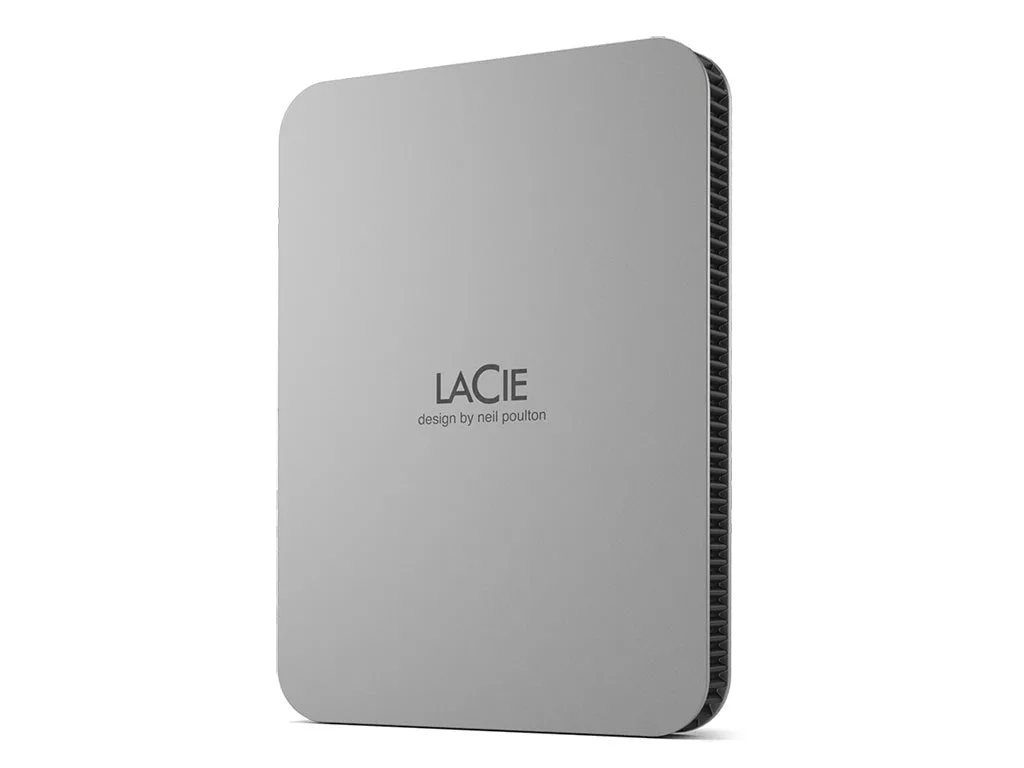 LaCie Mobile Drive USB-C, 1TB - Moon Silver