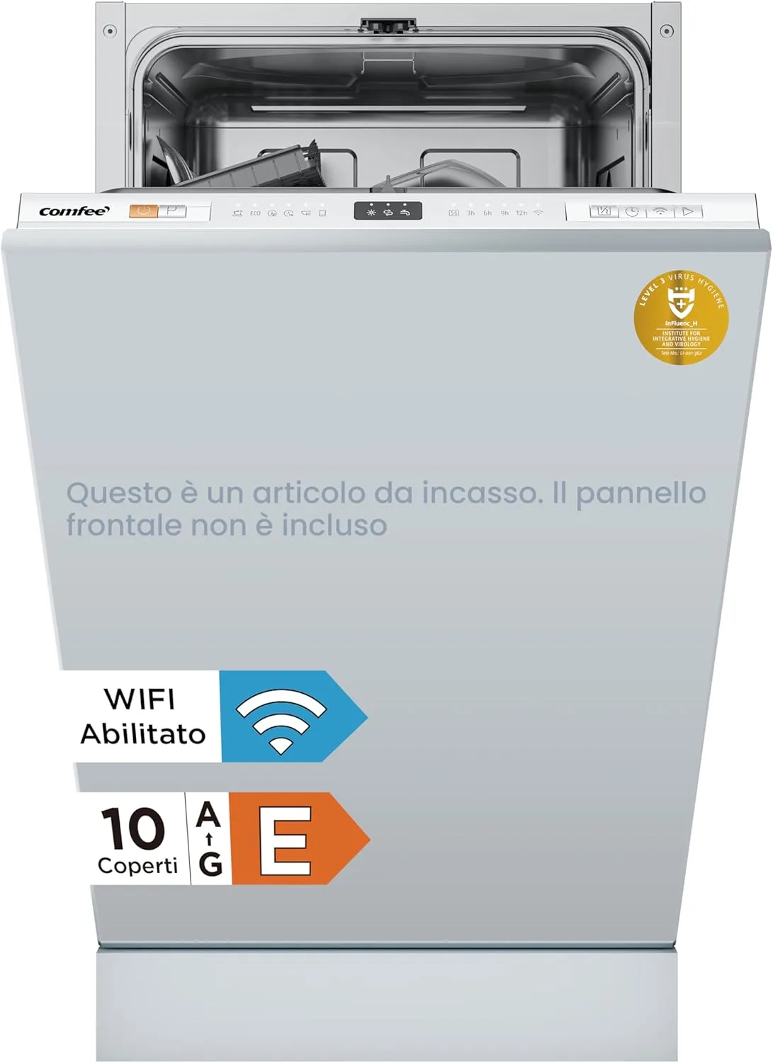 Lavastovilje Comfee CDWEB914S Inkaso 8 Komplete 45cm LED 8 Programe