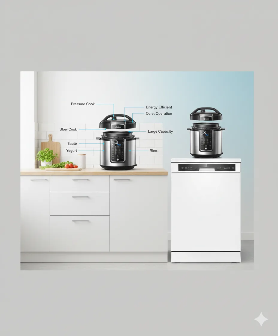 Lavastovilje MIDEA MFD60S120W-HR Qendrim I Lire 60cm