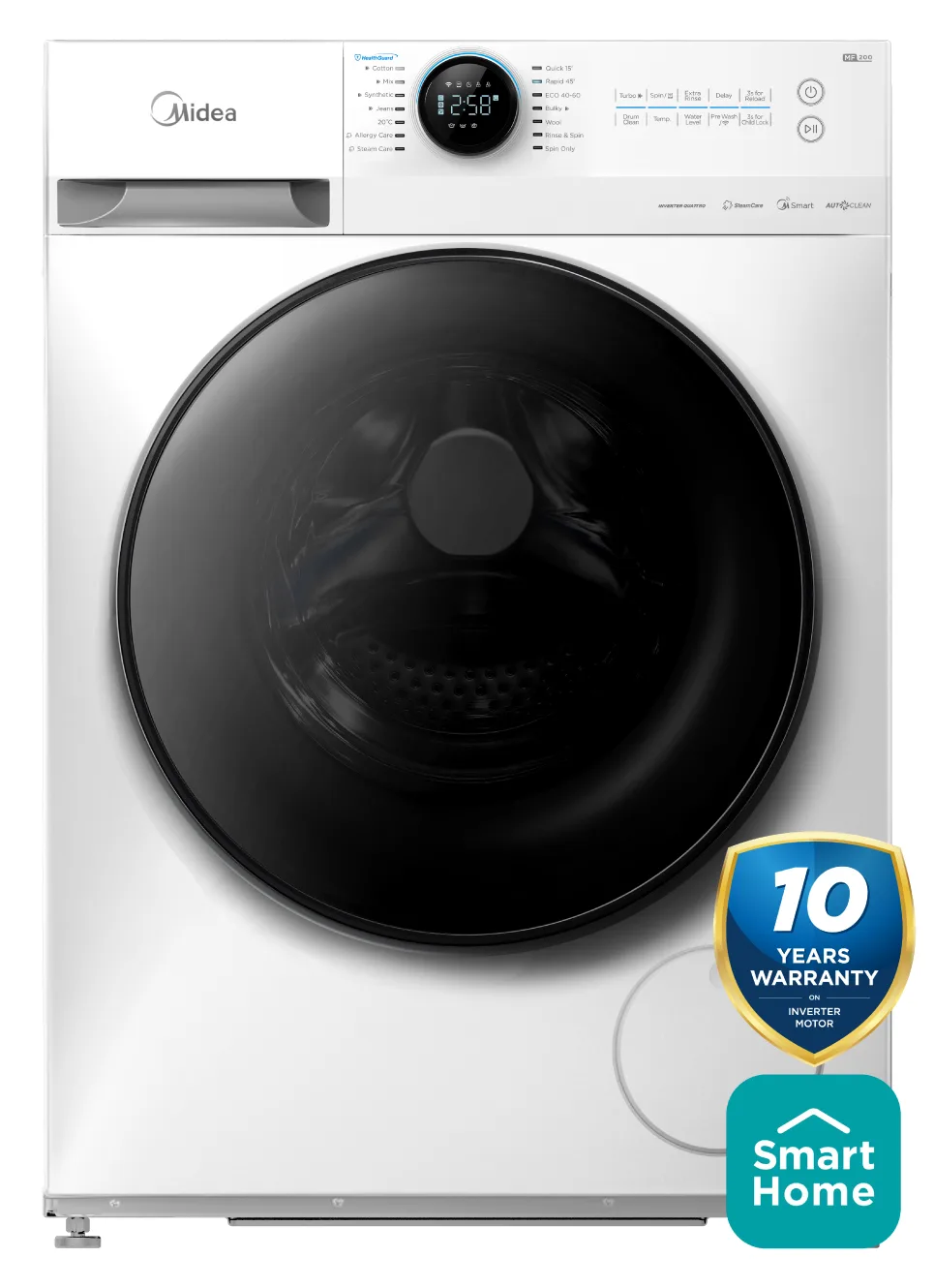 Lavatrice MIDEA MF200W120WB/W-HR 12KG 1400RPM A