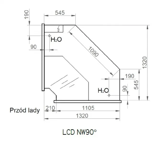 LCD NW D Dorado Kutni element - unutarnji kut