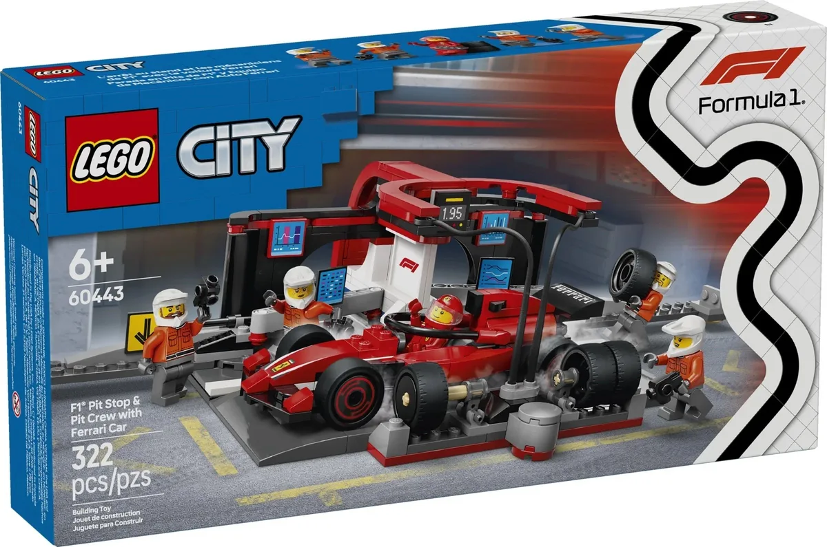Lego City F1 Pit Stop & Pit Crew 60443
