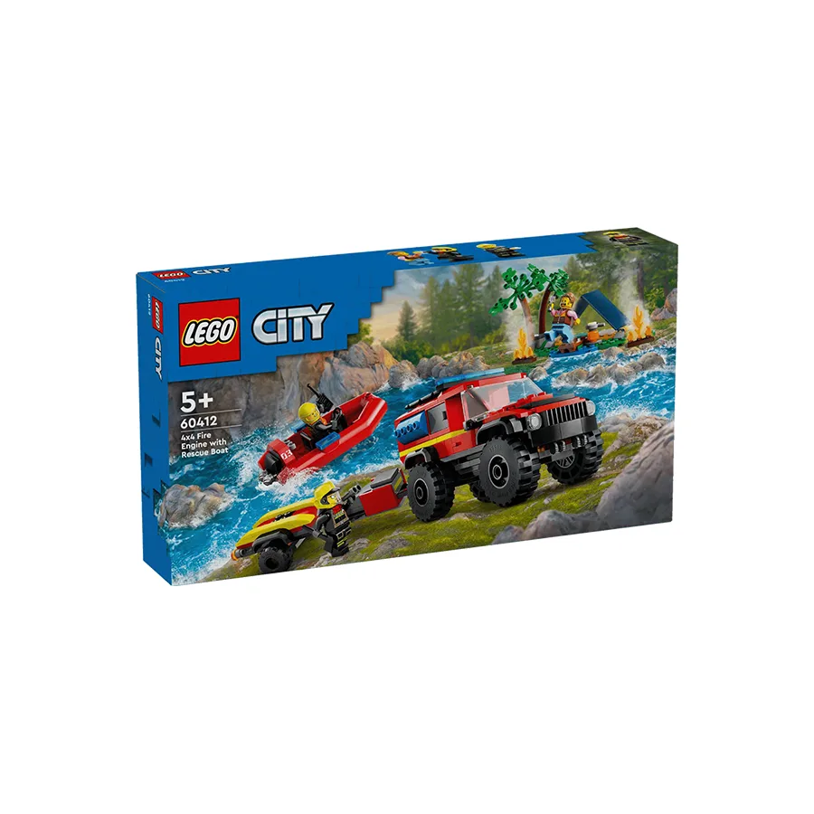 LEGO City Vatrogasno vozilo 4×4 sa spasilačkim čamcem