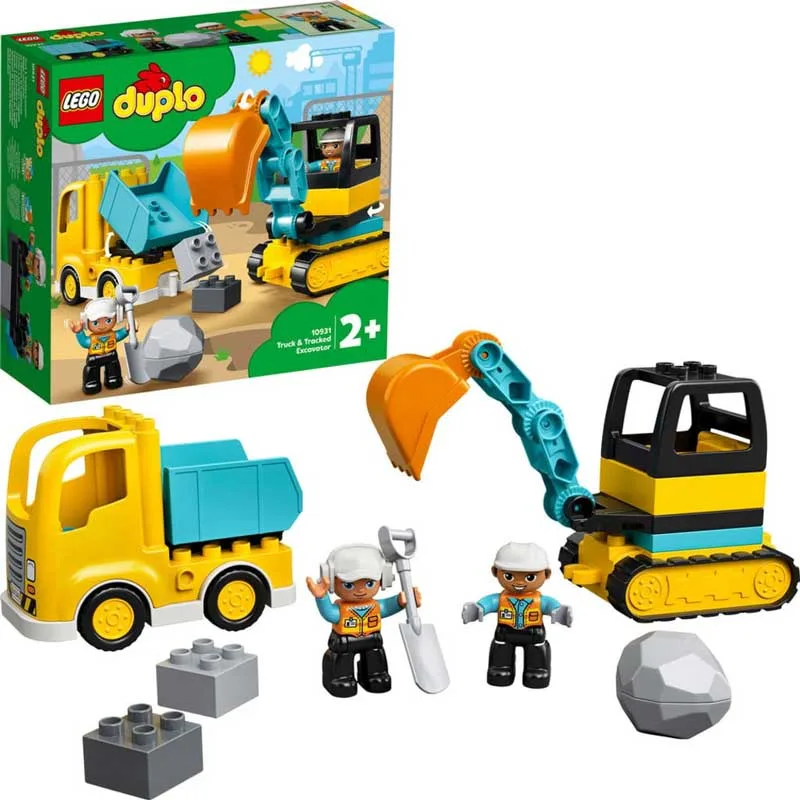 LEGO DUPLO TOWN TRUCK & Tracked Excavator 10931
