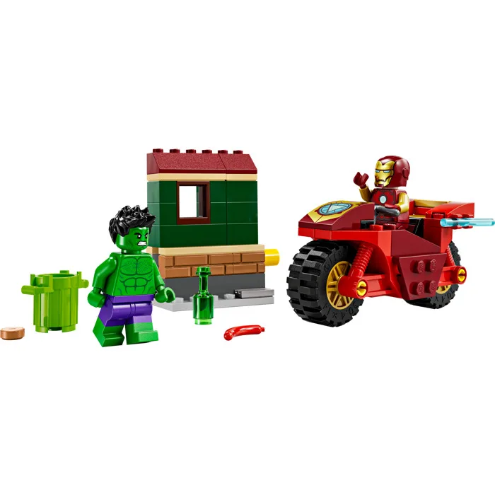 LEGO Marvel IRON MAN WITH BIKE AND THE HULK 76287