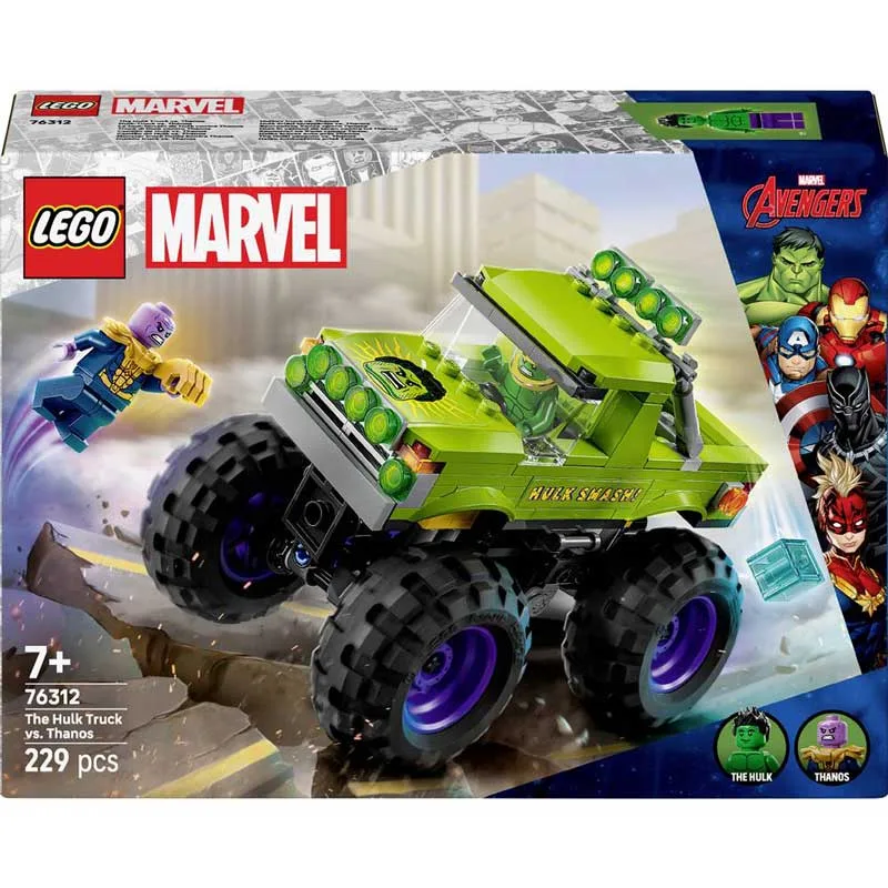 LEGO Marvel THE HULK TRUCK VS. Thanos 76312