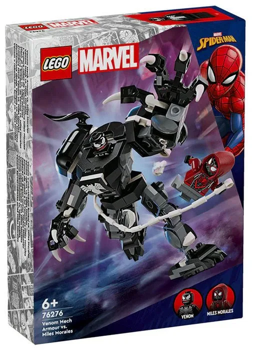 Lego Marvel Venom Mech Armor VS Miles Morales 7627