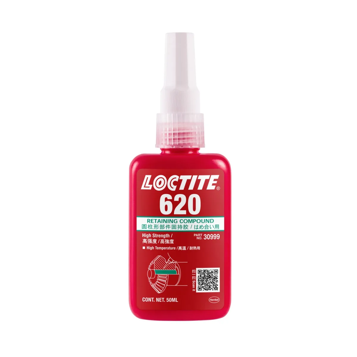 LOCTITE 620, 50ml Bllokues per ciftezime cilindrike