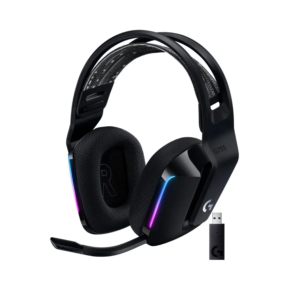 Logitech G G733 Lightspeed Wireless RGB Gaming Headset Black