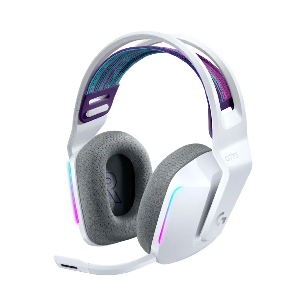 Logitech G G733 Lightspeed Wireless RGB Gaming Headset White