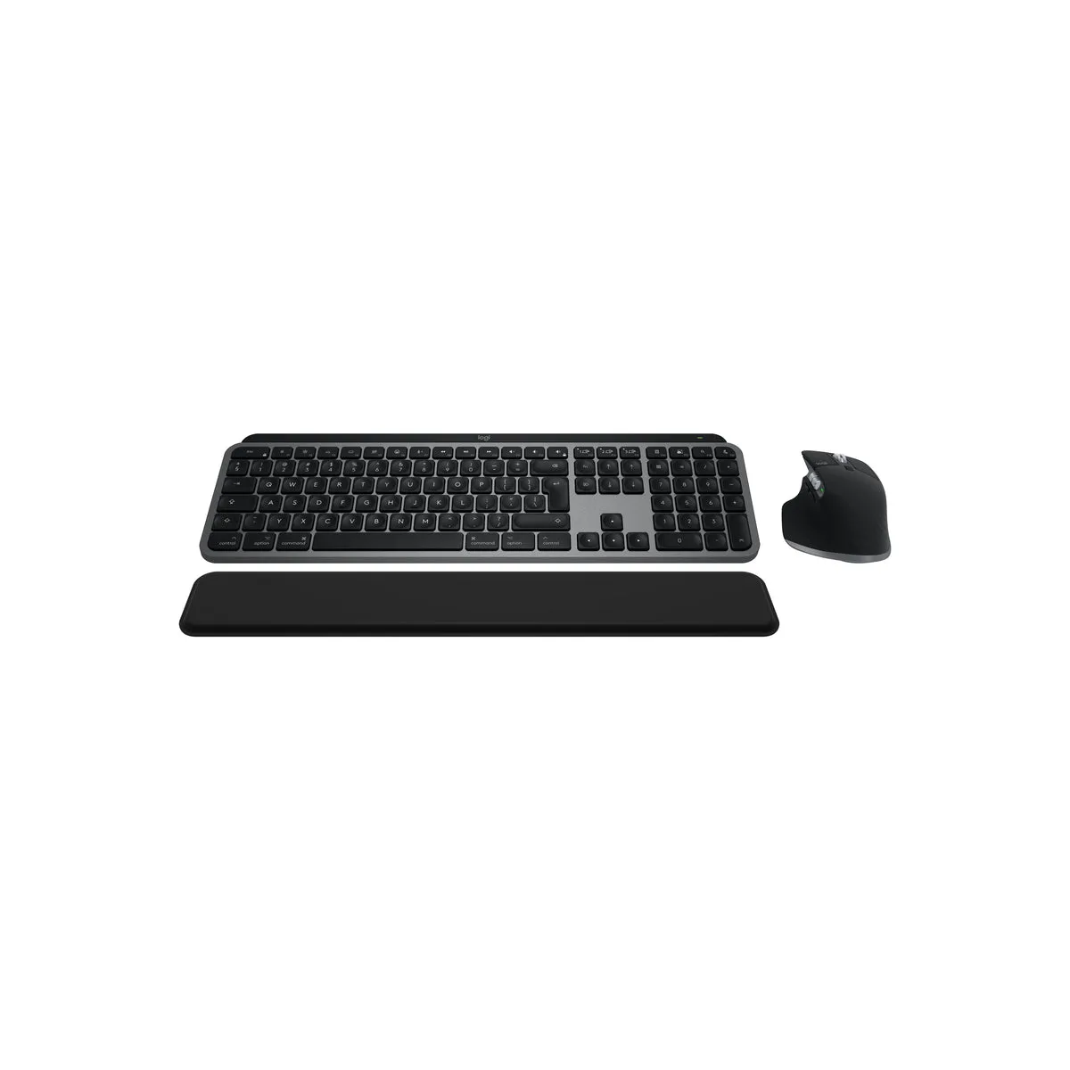 Logitech MX Keys S Combo for Mac MX Master 3S for Mac, MX Keys S for Mac & MX Palm Rest - Space Grey - US/INT