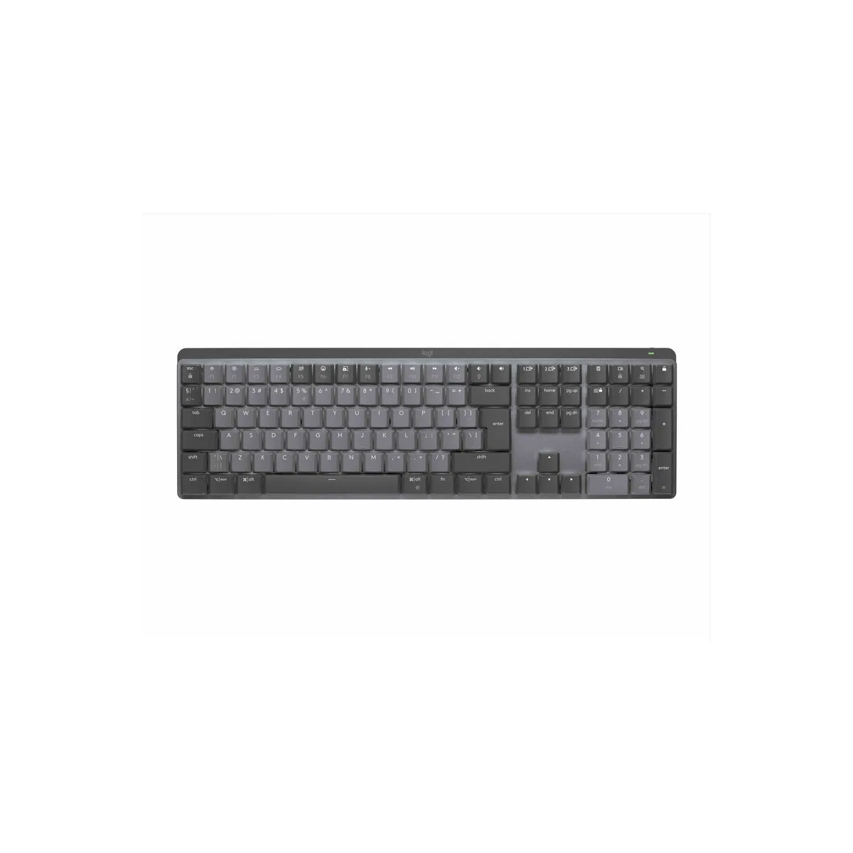 Logitech MX Mechanical Wireless Illuminated Performance Keyboard- 2.4GHZ/BT-N/A-EMEA28-935- Clicky - Graphite - US INT'L