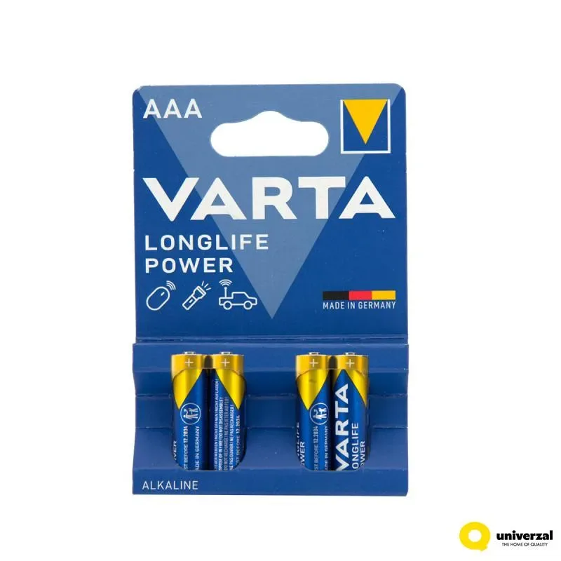 Longlife alkalna baterija Varta AA Bli 4
