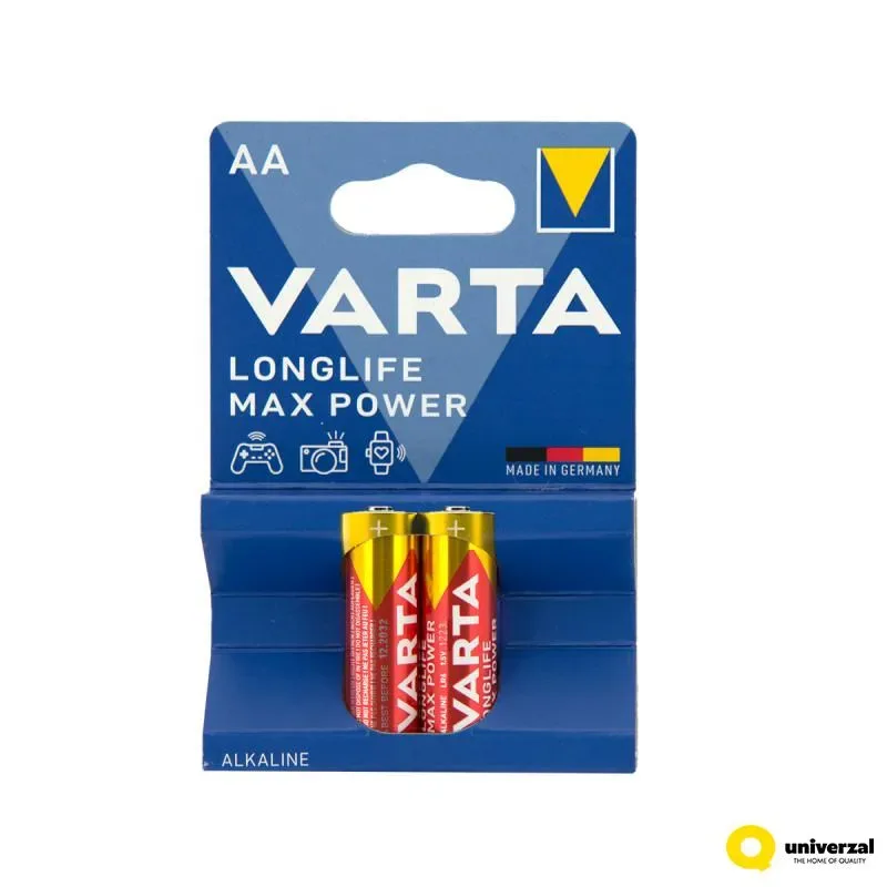 Longlife Max Power Varta alkalna baterija AA Bli 2