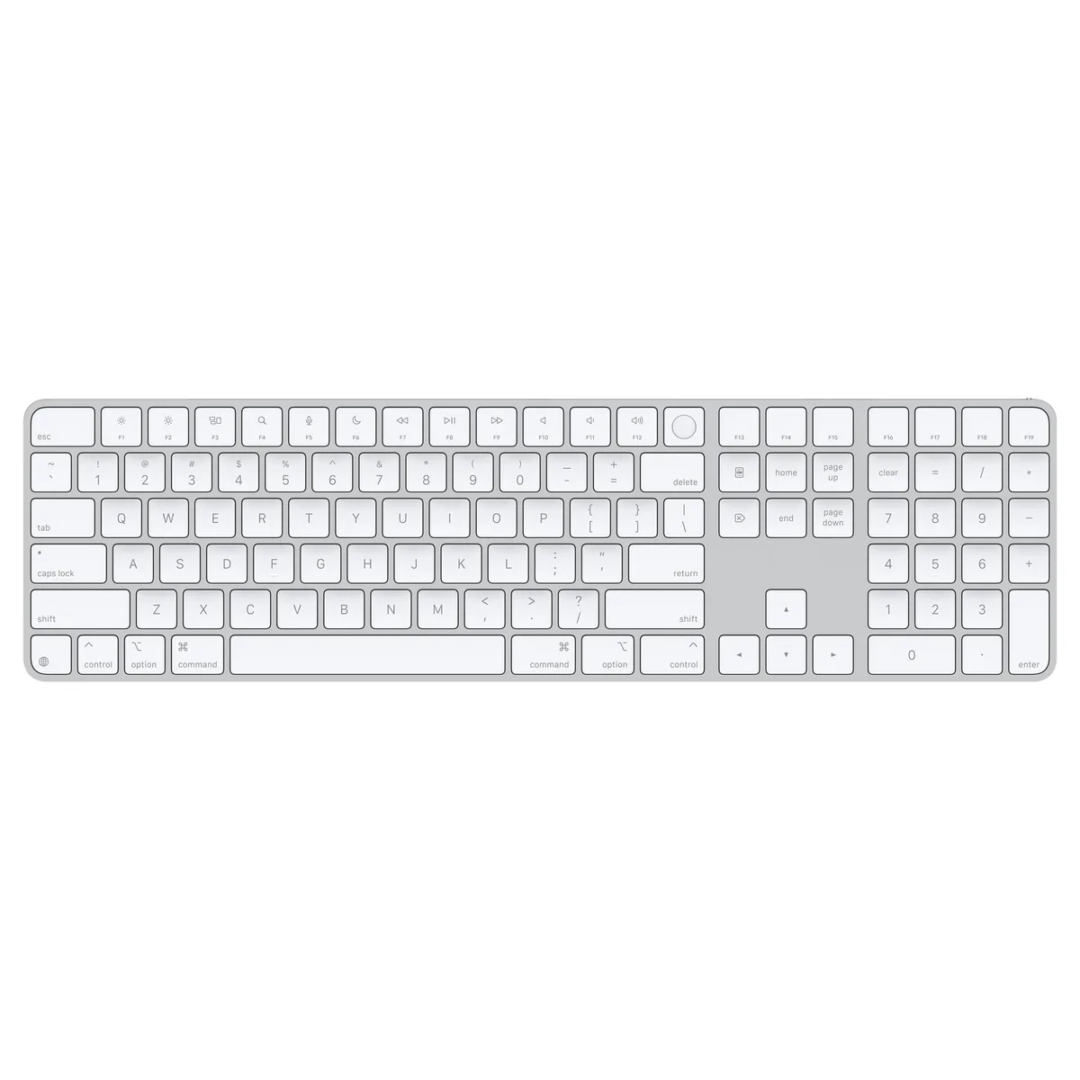Magic Keyboard with Touch ID for Mac models with Apple silicon - Greek - White Keys