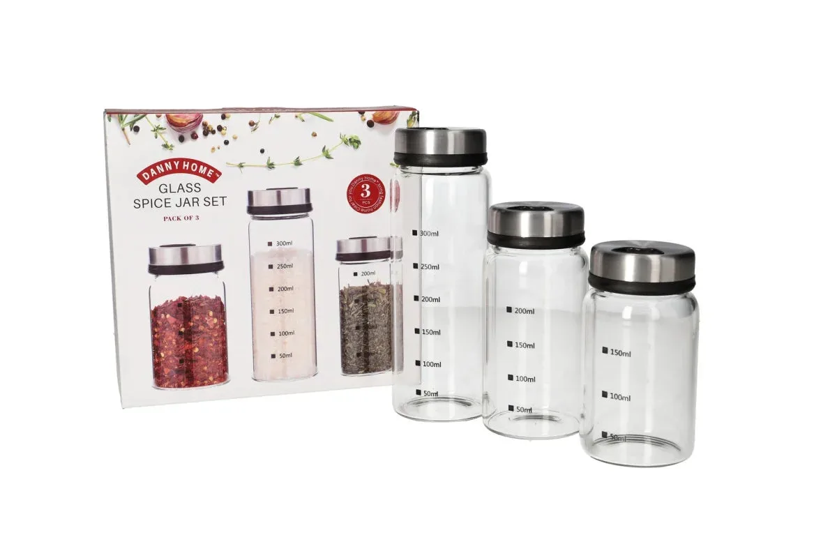 Mbajtese Erezash / Set 3 pjes / +300ml / Qelq