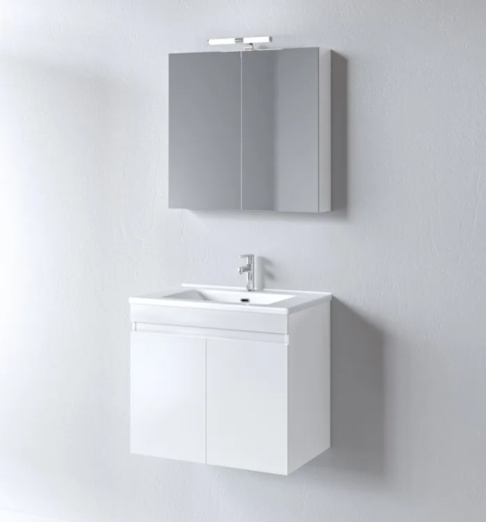 Mobilje Hidrosanitare Modeli OMEGA WHITE GLOSS 60x45cm