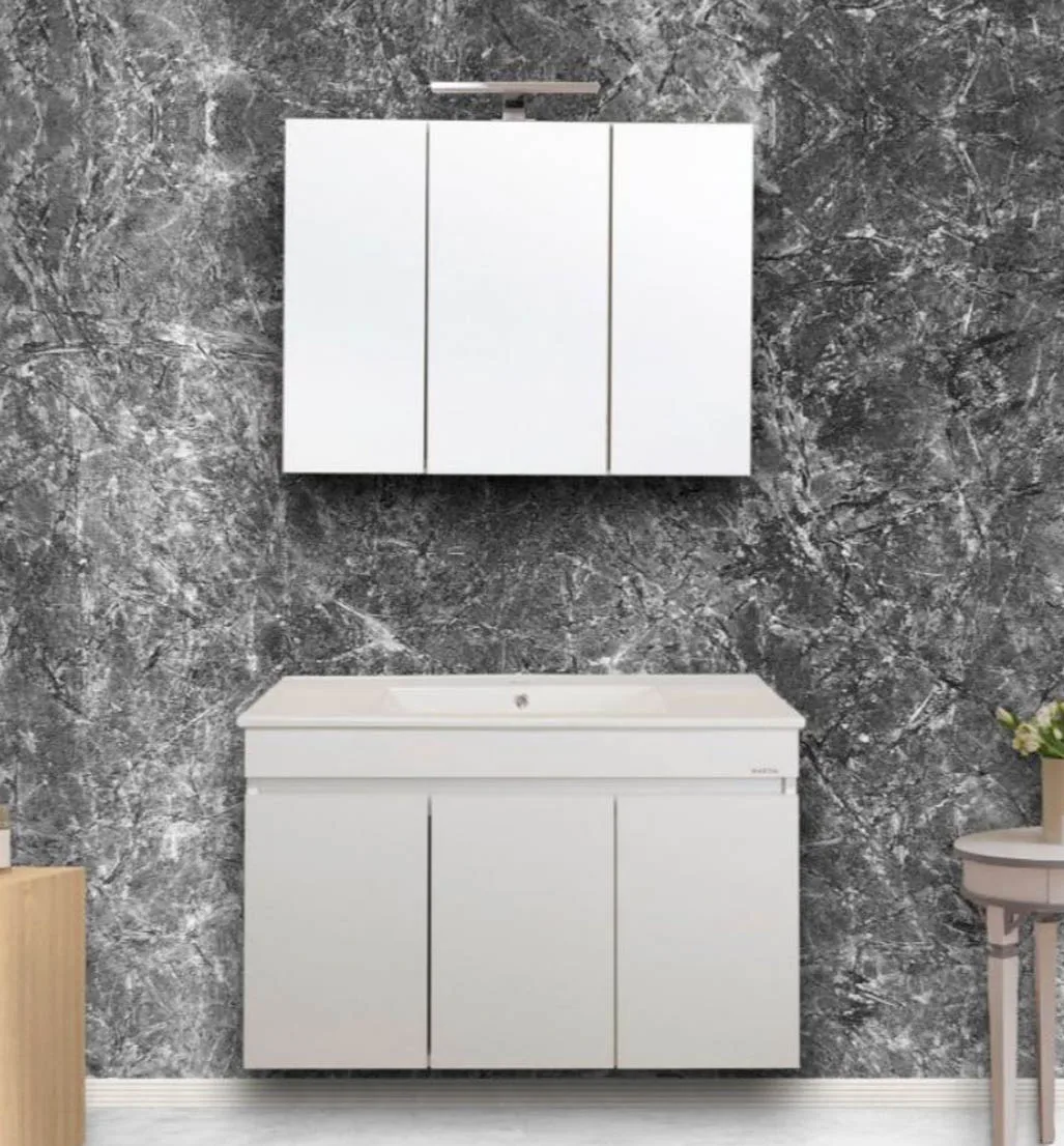 Mobilje Hidrosanitare Modeli OMEGA WHITE GLOSS 80x45cm