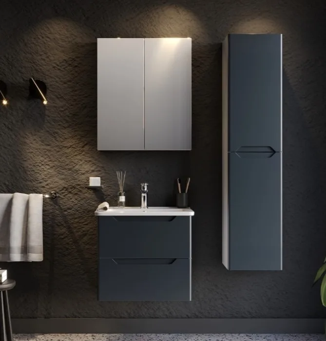 Mobilje Hidrosanitare Modeli PERLA MATTE ANTHARTICE 75x45cm