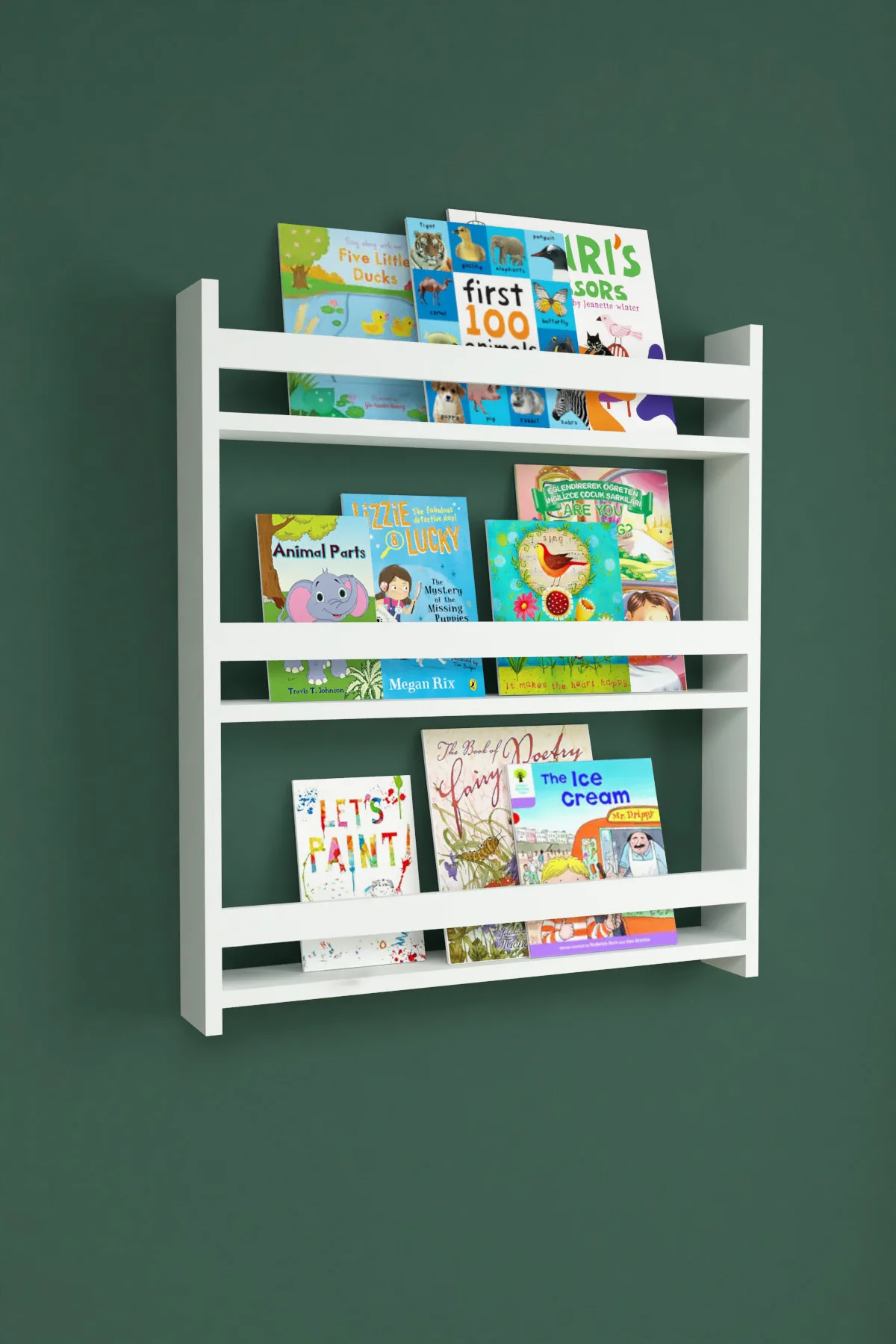 Mobilje Montessori Bookshelf WITH 3 Shelves - WHITE