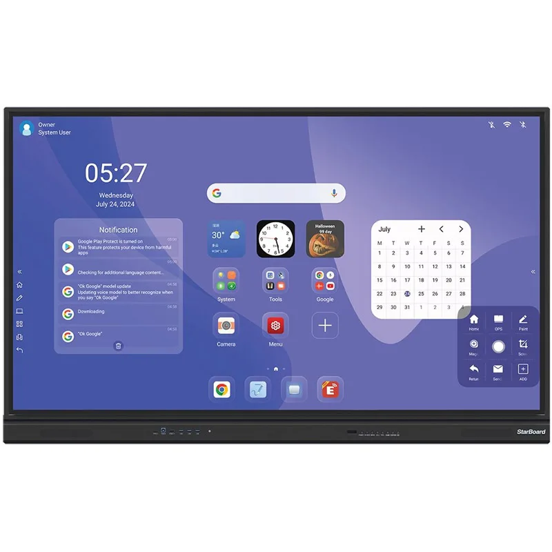 Monitor Starboard Interactive 65", 4K Android 14