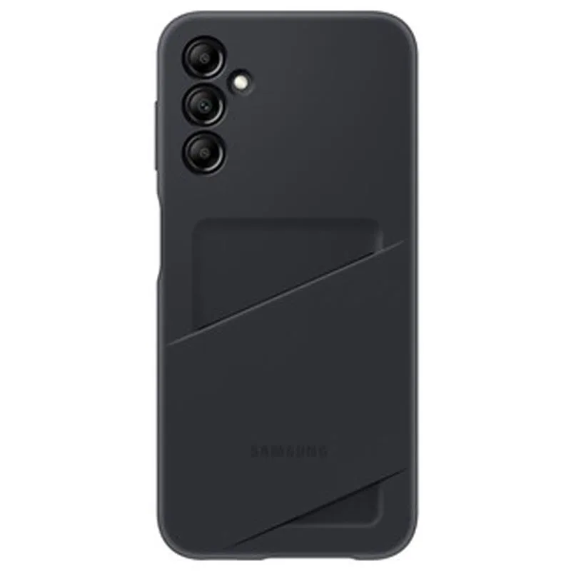 COVER SAMSUNG A14 Black me mbajtese karte