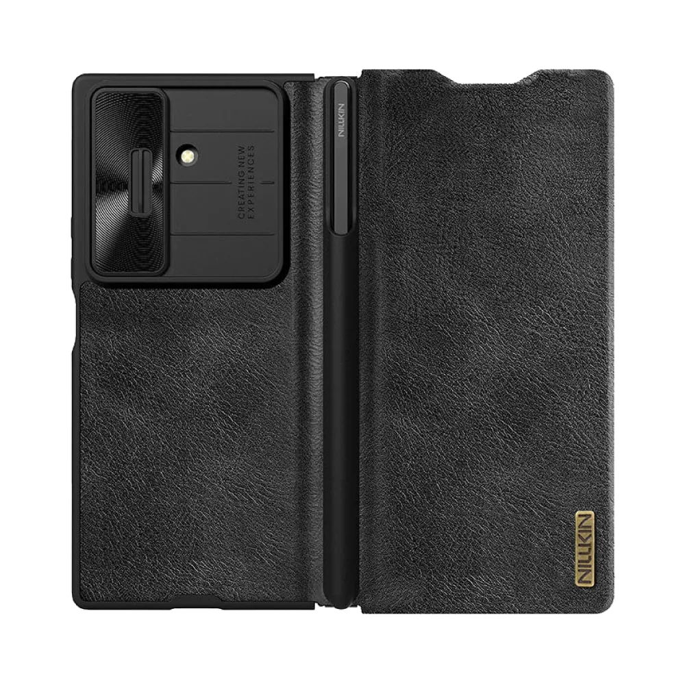 Nillkin Qin Pro Leather Case with Stylus Pen for Galaxy Z Fold7 Black