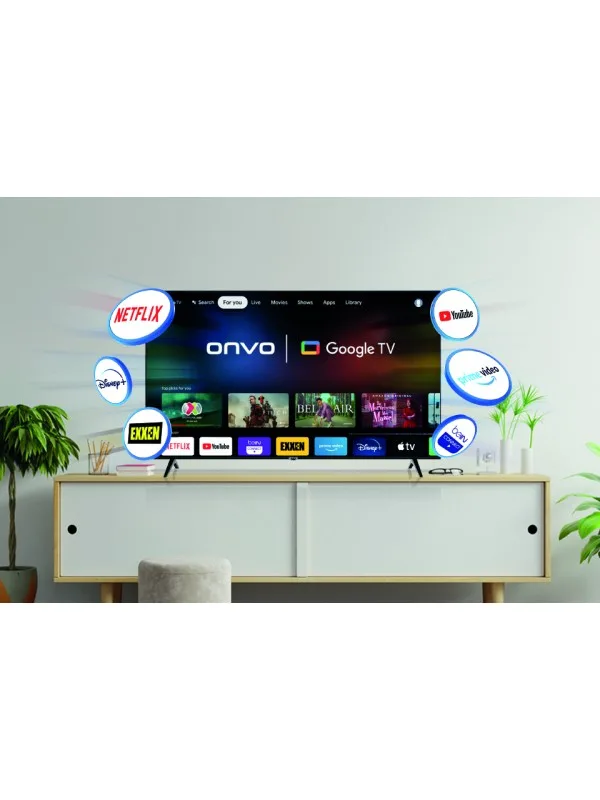 TV LED ONVO 85OVF9000U ,ULTRA HD Google SMART
