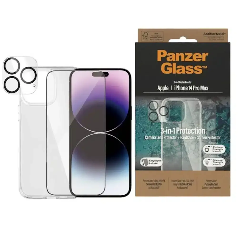 PANZER GLASS 3in1 SET za Apple Iphone 14 pro max