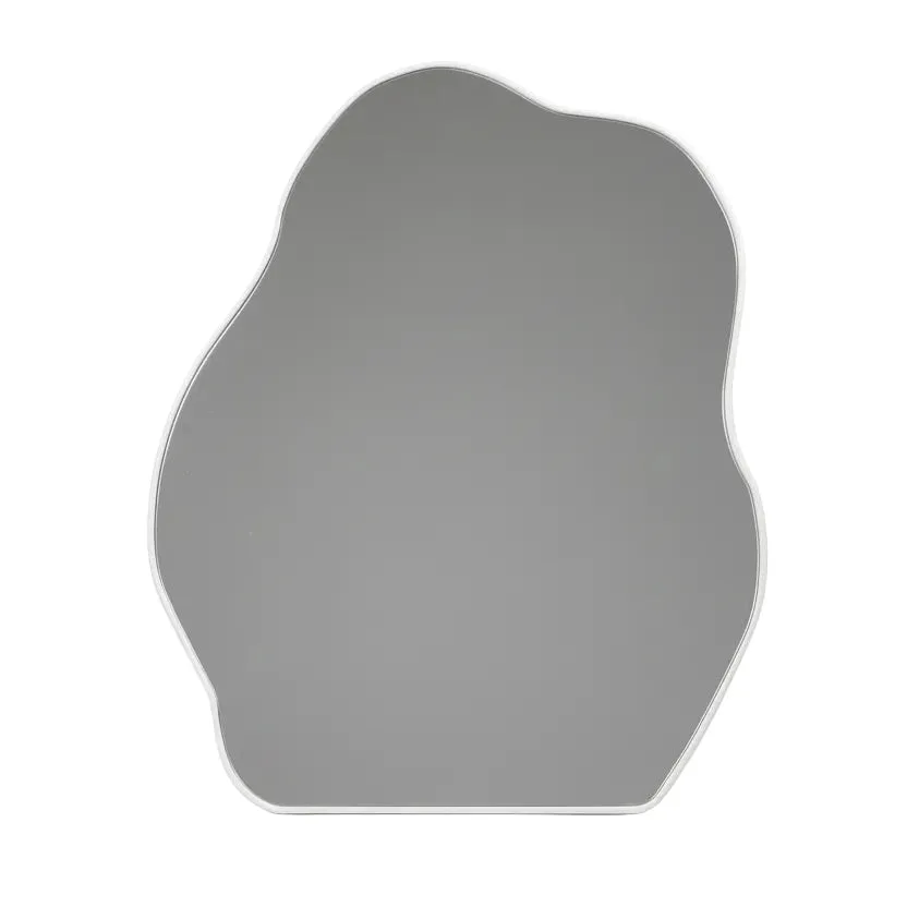 Pasqyre / Bardhe / Lule Bstrakte / 26cm