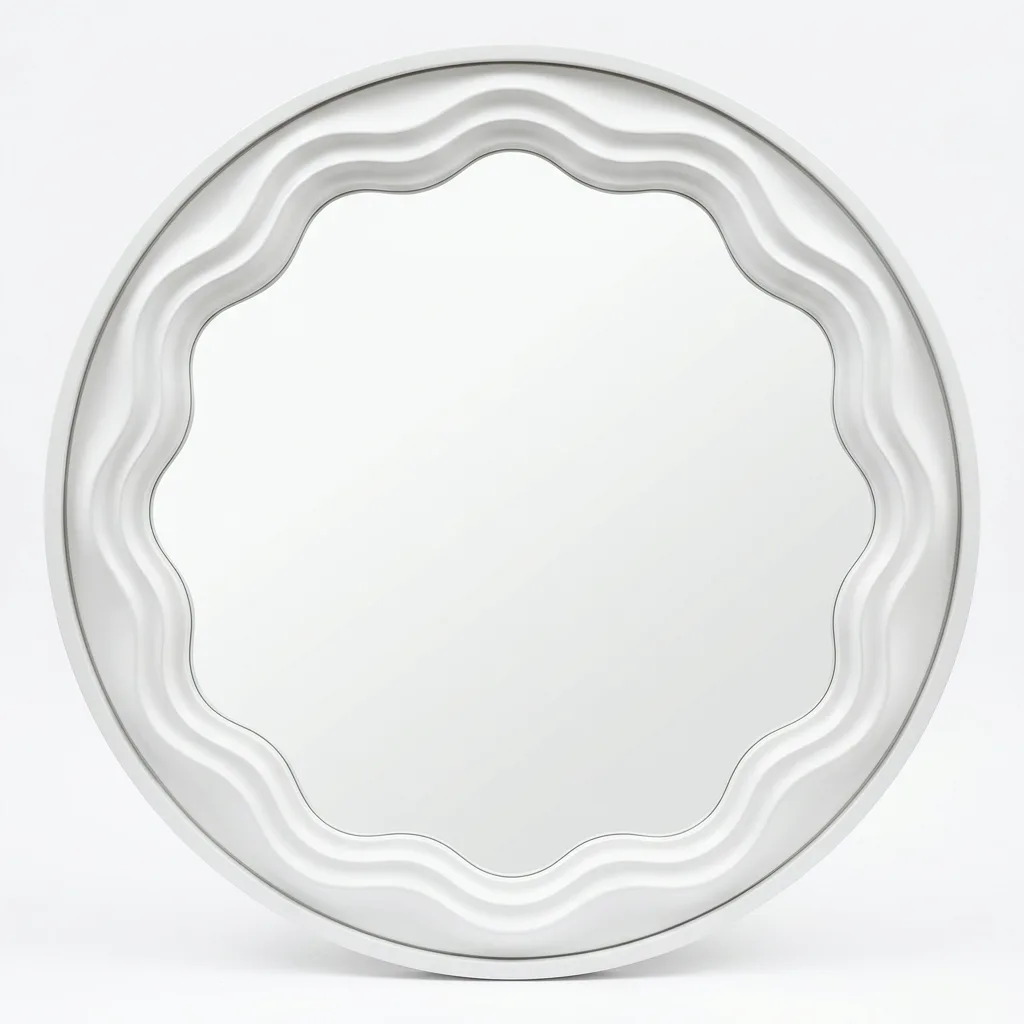 Pasqyre Rrethore e Bardhe / 60cm