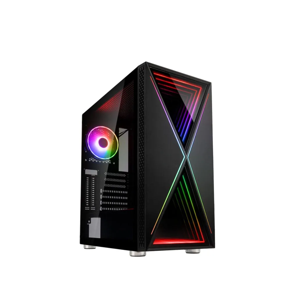 PC Assembled Ryzen 7-5700X,B550M-K,16 GB,SSD 500 GB,RX 5700XT Red - R&R Computer Services
