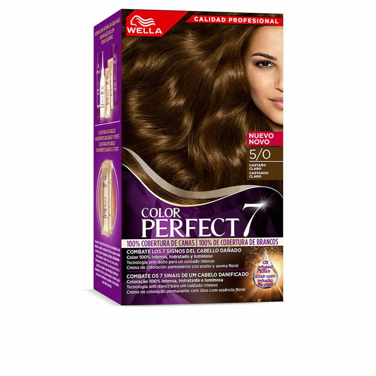 Permanent Dye Wella Color Perfect 7 Nº Kafe e hapur 60 ml