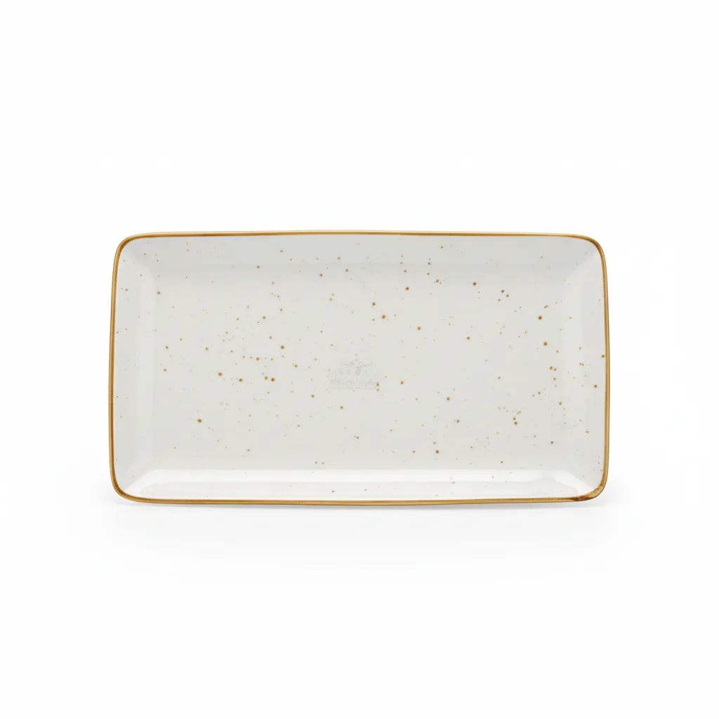 Pjate / 14.5cm / Bardhe - Gold / Porcelan / Katrore