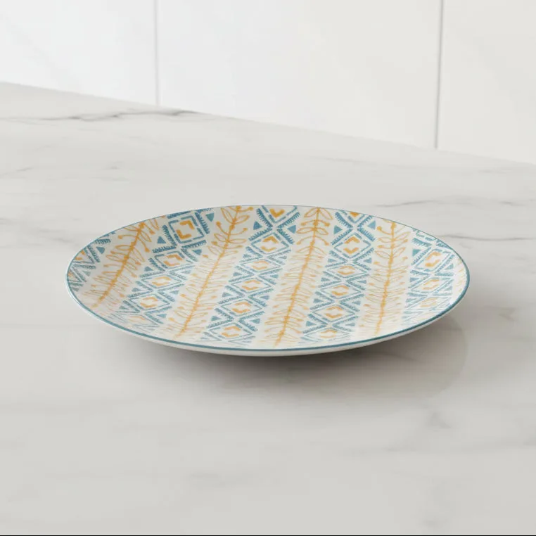 Pjate / 22cm / Verdhe - Blu / Porcelan