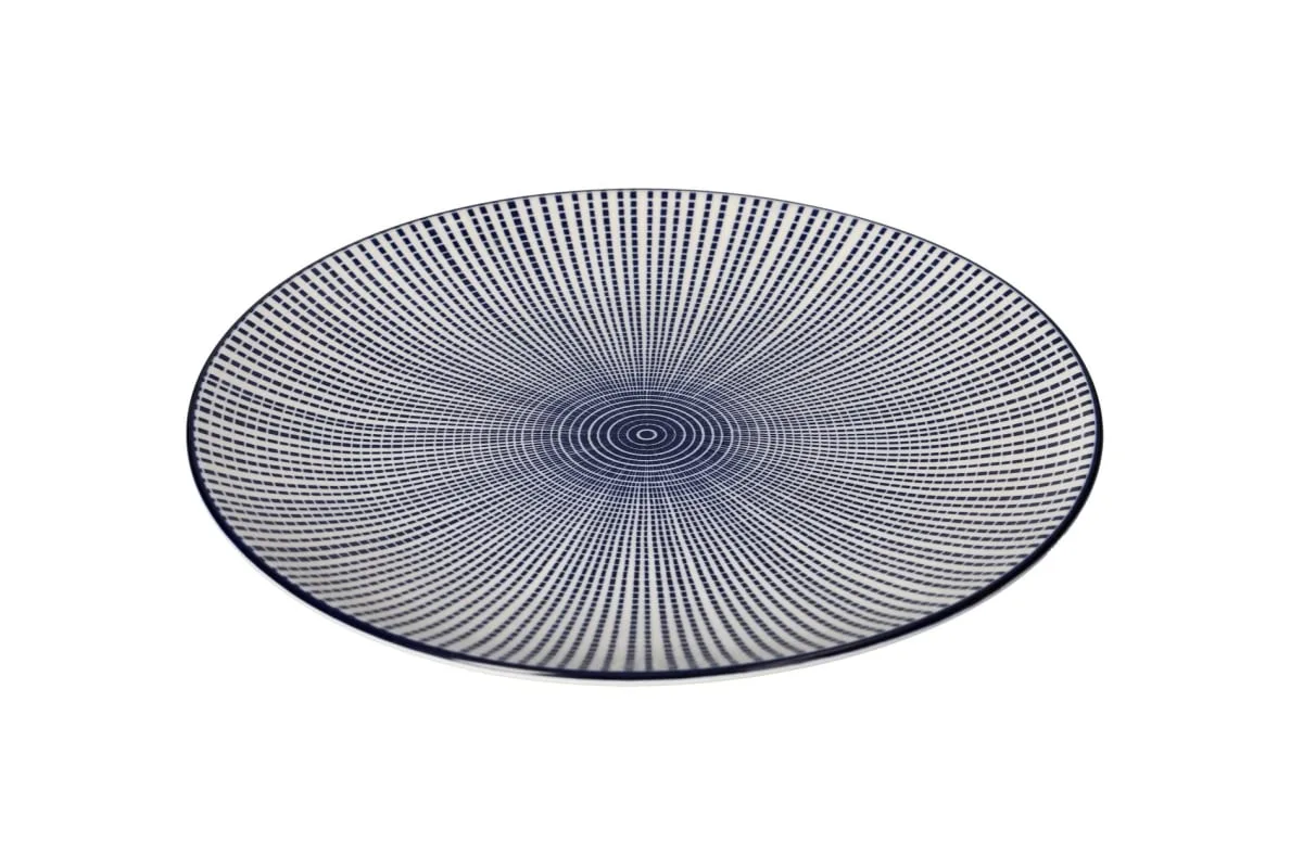 Pjate / 26.5cm / Bardhe - Blu / Porcelan