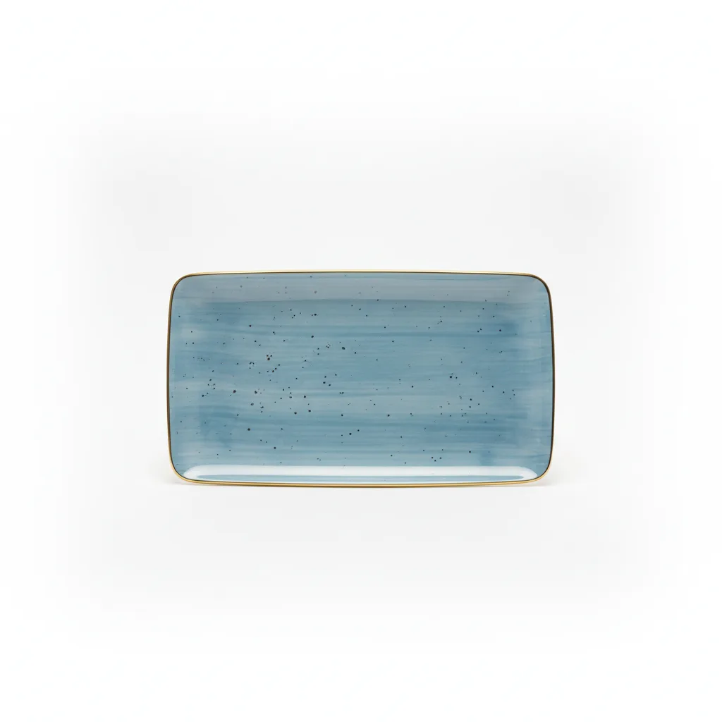 Pjate / 31cm / Blu - Gold / Porcelan / Katrore