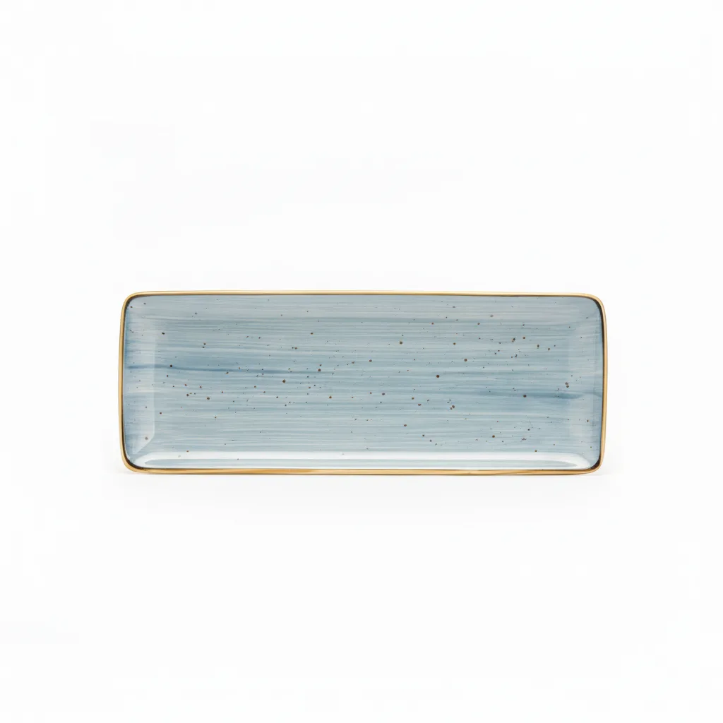 Pjate / Blu - Gold / Porcelan