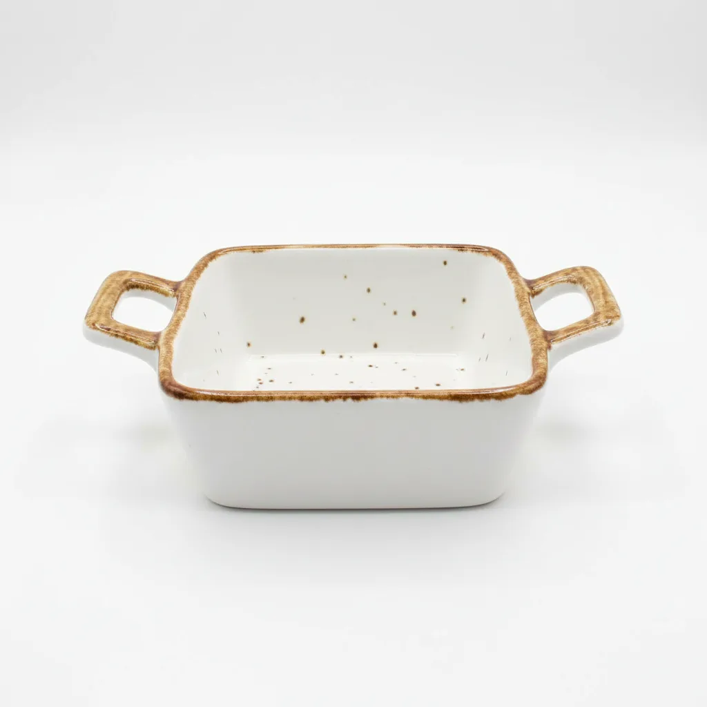 Pjate e thelle / 11cm / Bardhe - Gold / Porcelan / Katrore