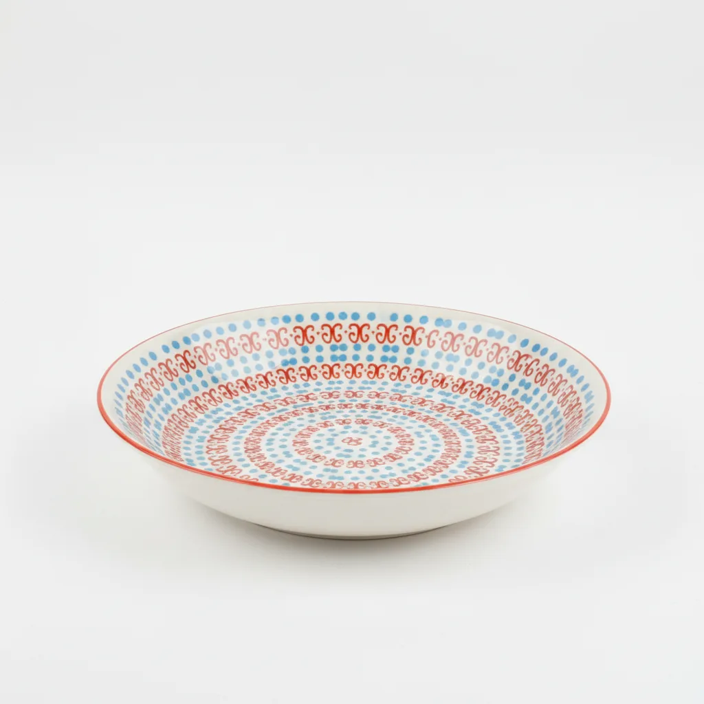Pjate e Thelle / 20cm / Bojqielle-Kuqe / Porcelan
