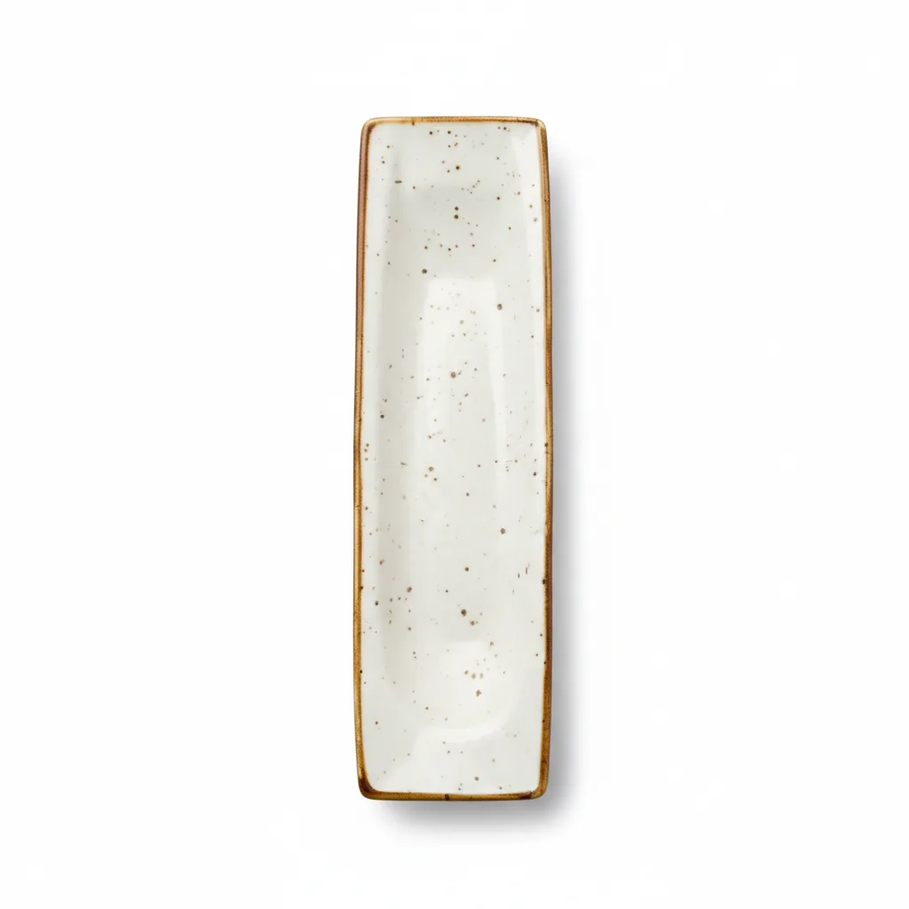 Pjate e thelle / 26cm / Bardhe - Gold / Porcelan / Katrore