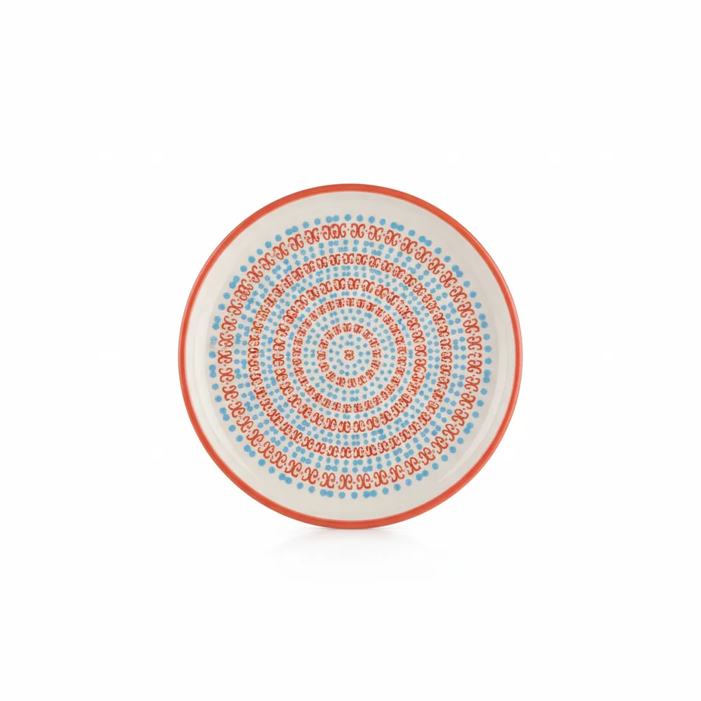 Pjate embelsire / 15cm /Kuqe - Blu / Porcelan