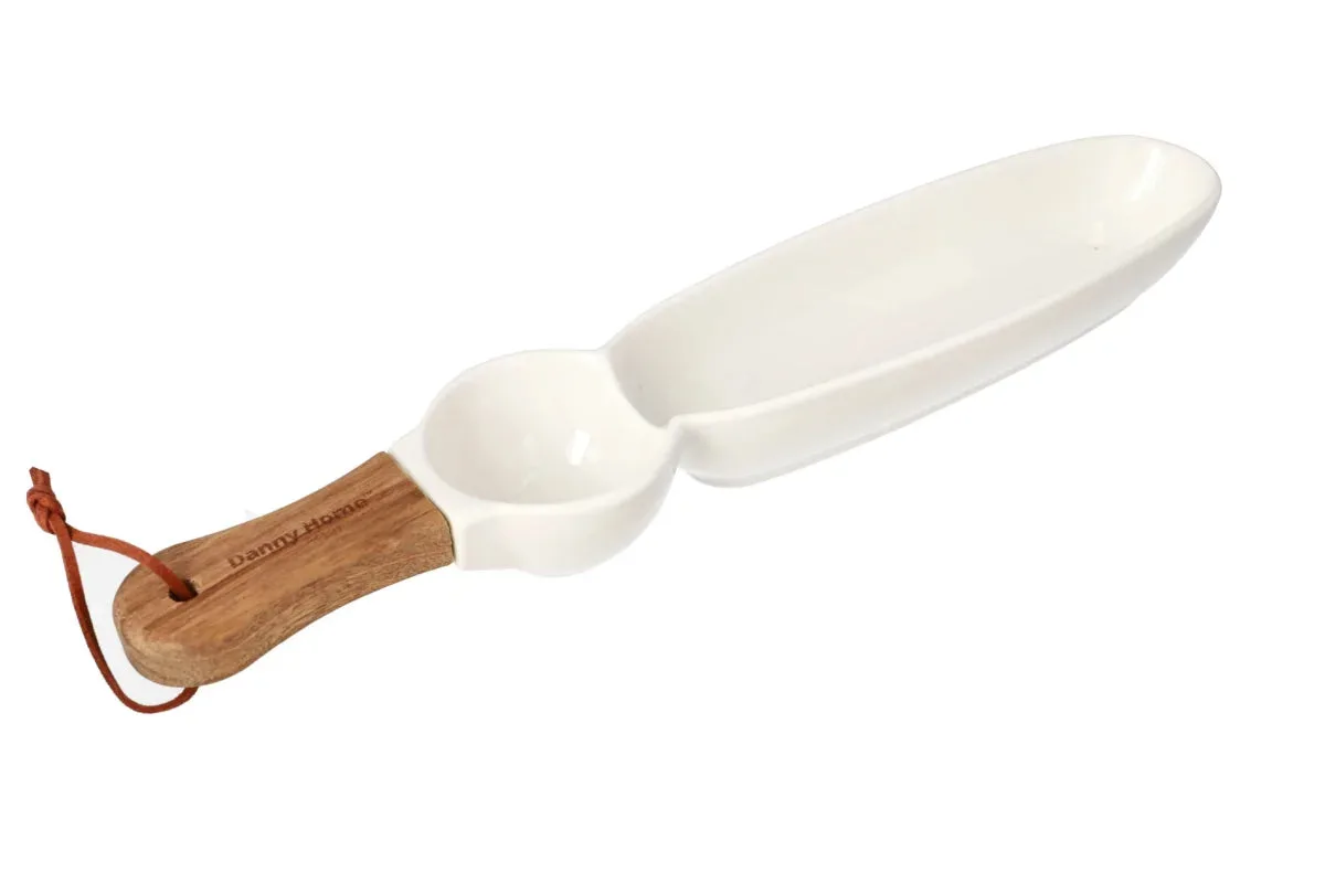 Pjate servirje me Bisht Drruri / 35.5*7*3.8cm / Porcelan