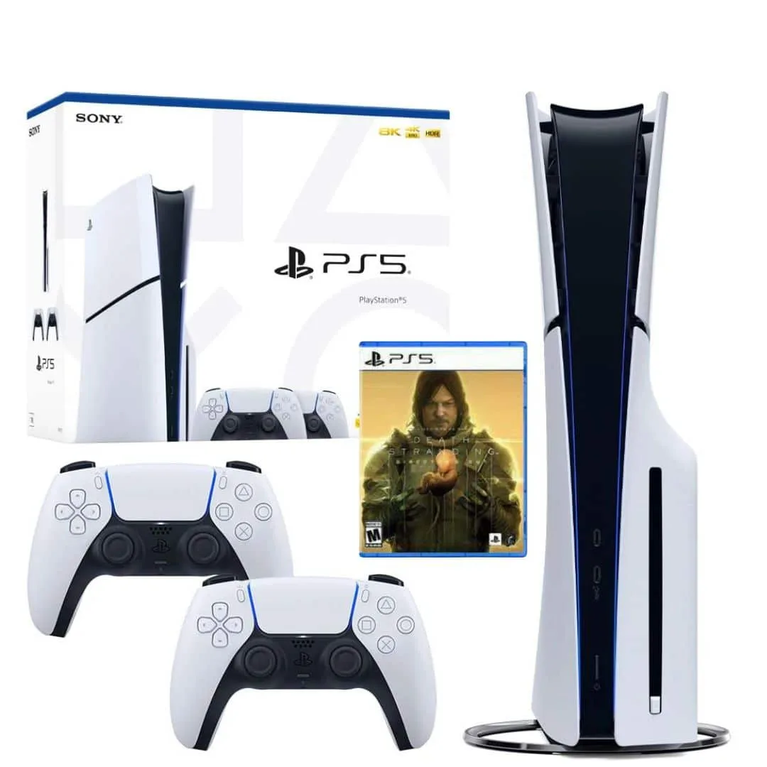 PlayStation 5 Slim 1TB D Chassis | 2 DualSense Controller | Death Stranding