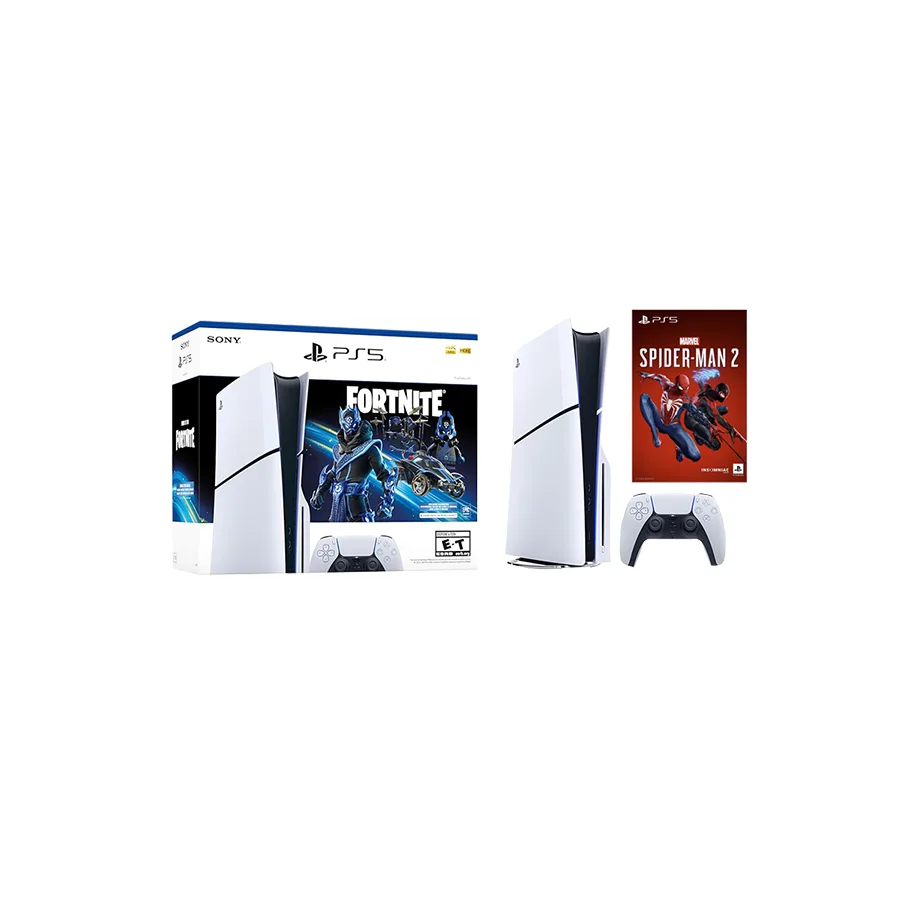 PlayStation 5 Slim D chassis + Fortnite VCH + Marvels Spider-Man 2 SL VCH