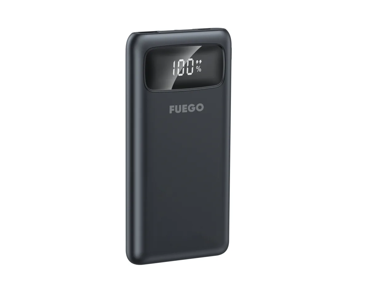 Power Bank Fuego FG168K Super Charge sa vise kablova (10000mAh) crni