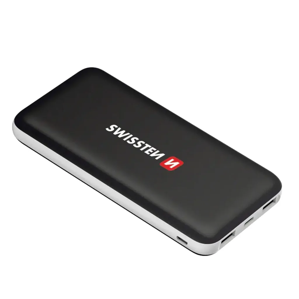 POWER BANK Swisstem BLACK CORE SLIM POWER 15,000 mAh - R&R Computer Services
