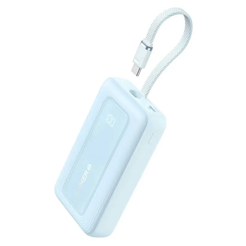Powerbank ANKER 10K 30W + Kabell USB-C BLUE