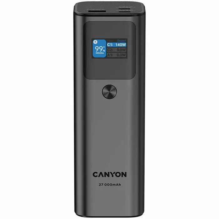 Powerbank CANYON PB-2010 27000 mAh 97.2 Wh Tamno siva